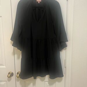 Show Me Your MuMu Black Ruffled Dress